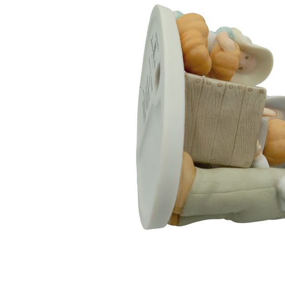 Home Interiors Homco Circle Of Friends Figurine Pumpkin Time Masterpiece Farmers - Picture 7 of 11